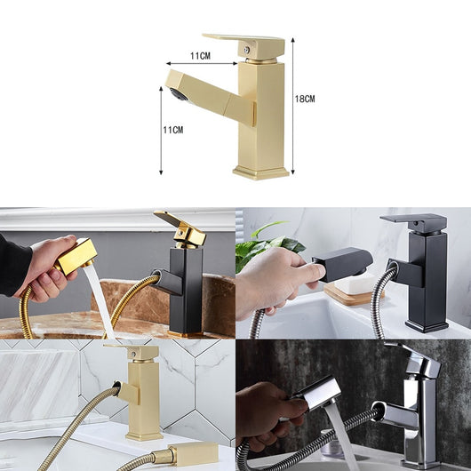 Grifo Monomando Nordic Dorado Cepillado para Agua Fría y Caliente - Image 3