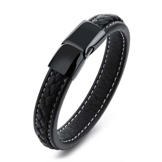 Pulsera de Acero Titanio Negro de Alta Resistencia