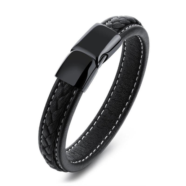 Pulsera de Acero Titanio Negro de Alta Resistencia