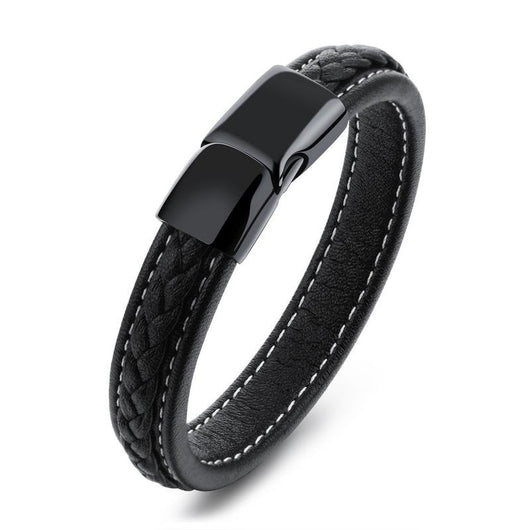 Pulsera de Acero Titanio Negro de Alta Resistencia