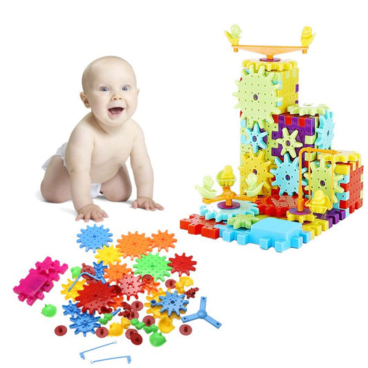 Set de 81 Piezas de Bloques de Construcción Plásticos para Niños