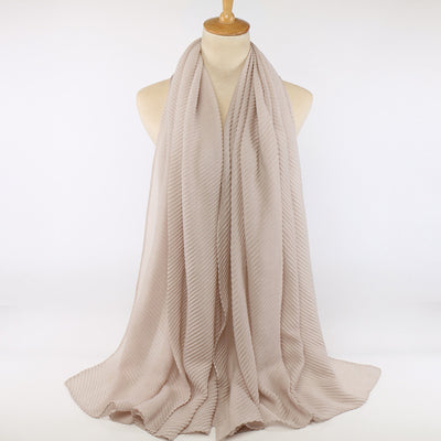 Pañuelo de algodón plisado para mujer - Image 7