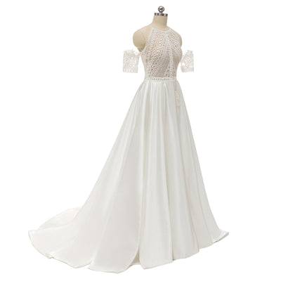 Encaje Satinado Retro Mori para Bodas - Gasa Vintage - Image 7