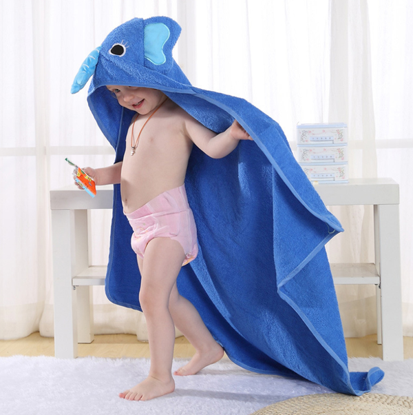 Capa Toalla de Baño Infantil con Diseño de Animales