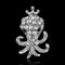 Fashion Owl Crystal Rhinestones Brooches Antique BroochFashion Owl Crystal Rhinestones Brooches Antique Brooch SilverA