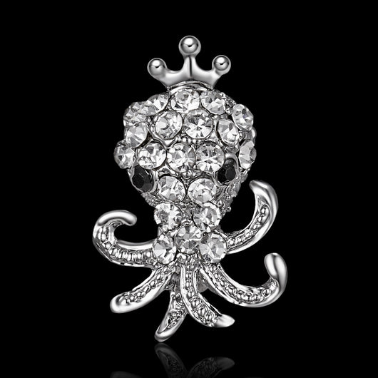 Broche de Búho de Cristal con Diamantes de Imitación - Accesorio Vintage Elegante - Image 13