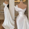 Vestido de Novia Satinado Blanco Elegante Ligero y Fluido