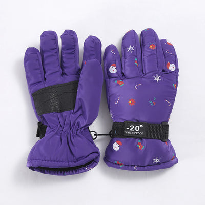 Guantes de Esquí Infantiles Térmicos con Forro Polar y Dedos Protegidos - Image 17