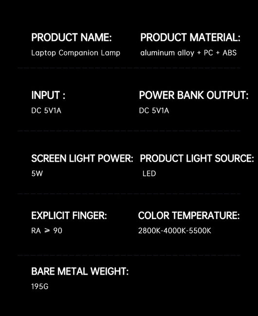 Lámpara LED Portátil para Notebook con Protección Ocular y Power Bank - Image 10