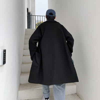 Abrigo de Lana Gruesa Largo para Hombre - Image 12