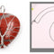 Peach Heart-shaped Lovers Pendant Natural Crystal Tree Of Life Necklace Rojo Set