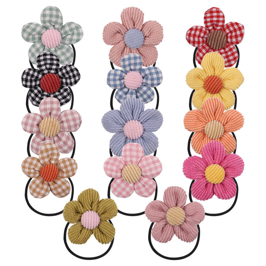 Cintas para el Cabello Infantiles con Flores de Colores - Accesorios Escolares - Image 2