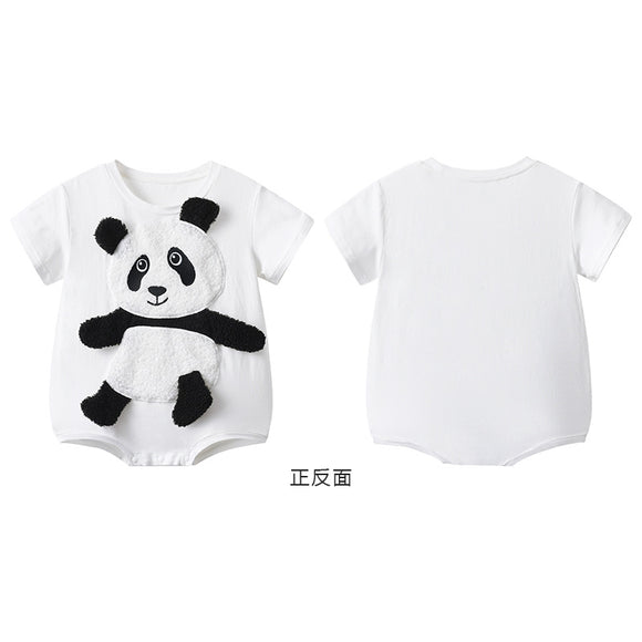 Mono Corto de Ocio con Diseño 3D de Panda