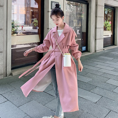 Abrigo Largo Holgado Estilo Coreano para Mujer - Image 8