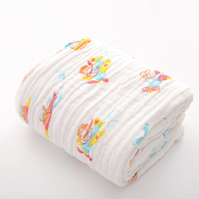 Toalla de Baño para Bebé con Acolchado Seersucker de Seis Capas - Image 35