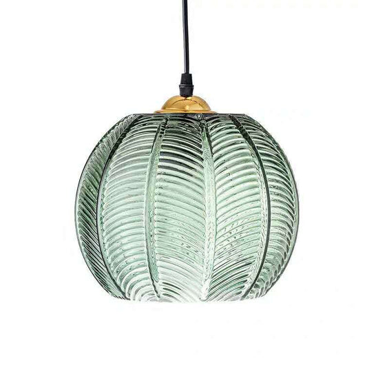 Lámpara Colgante de Cristal con Patrón de Hojas para Dormitorio - Image 28