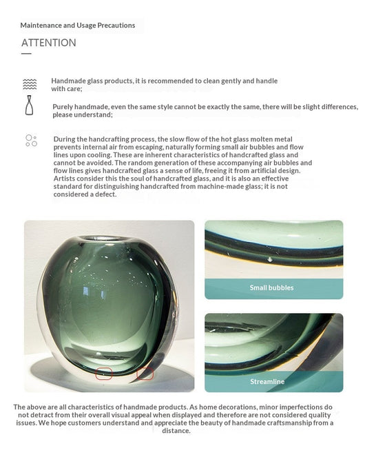 Jarrón de Cristal Verde Esmeralda Estilo Chino para Sala y Comedor - Image 17