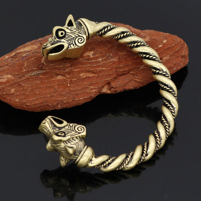 Pulsera Vikinga Nórdica Personalizada para Hombre - Diseño Lobo Celta - Image 9
