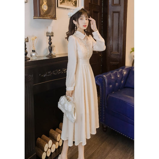 Vestido de Trabajo Estilo Mori Girl Literario con Temperamento Francés - Image 18