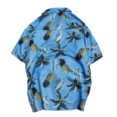 Camisa Hawaiana Estampada Completa con Cuello Vuelto para Hombre - Manga Corta Verano - Image 2