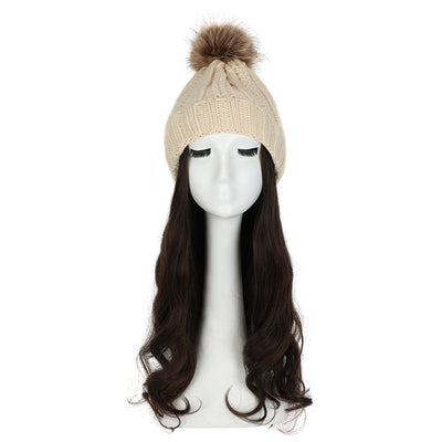 Gorro de Lana con Peluca Desmontable para Mujer - Image 26