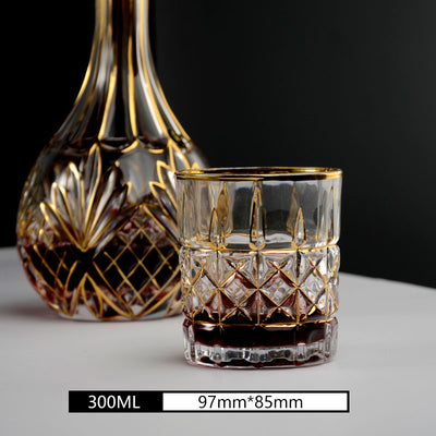 Juego de 2 Copas de Whiskey en Cristal Dorado - Image 13