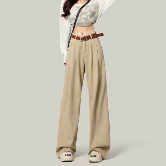 Pantalones Rectos de Tiro Alto para Mujeres Petite - Image 15