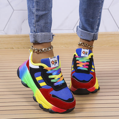 Zapatos Deportivos para Mujer con Plataforma Gruesa y Cordones Frontales - Image 8