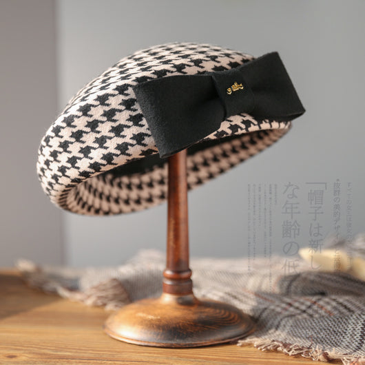 Boina Femenina Estilo Azafata Británica para Otoño e Invierno - Image 4