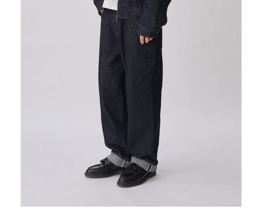 Chaqueta Denim Azul Profundo con Cierre para Hombre - Primavera Verano - Image 12