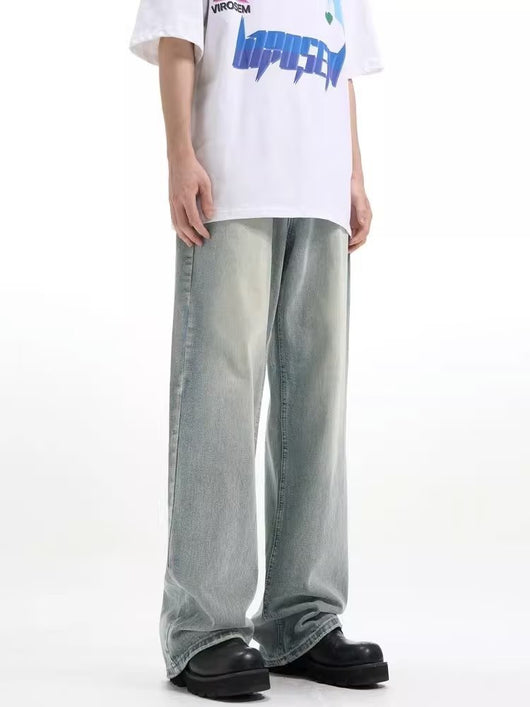 Pantalón Retro Holgado Casual Azul - Image 16
