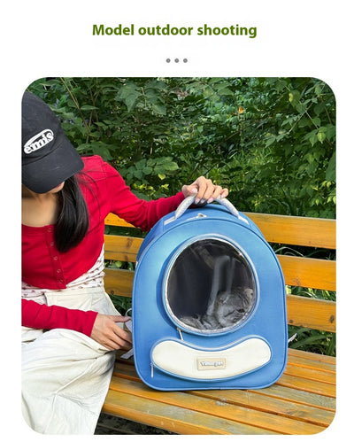 Mochila Transportadora Respirable para Mascotas - Gran Capacidad Cápsula Espacial - Image 20