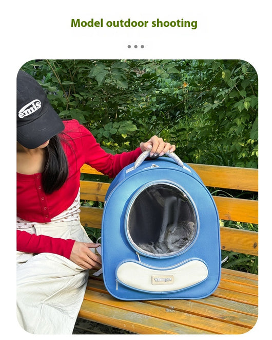 Mochila Transportadora Respirable para Mascotas - Gran Capacidad Cápsula Espacial - Image 20