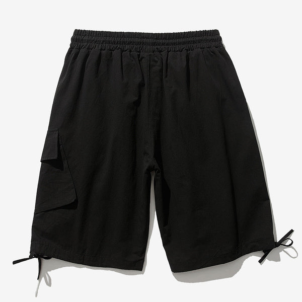 Pantalones Cortos Rectos de Algodón Puro Lavado - Básico Versátil para Hombre