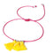 Vintage Multicolor Adjustable Rope Chain Anklet Rose Rojo