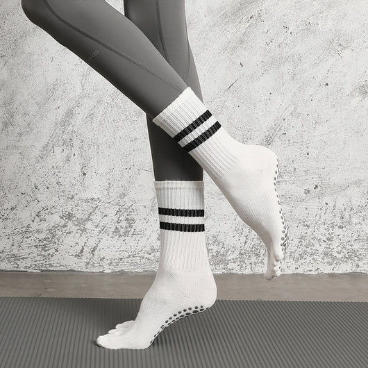 Calcetines Yoga Antideslizantes Profesionales Largos al por Mayor - Image 10