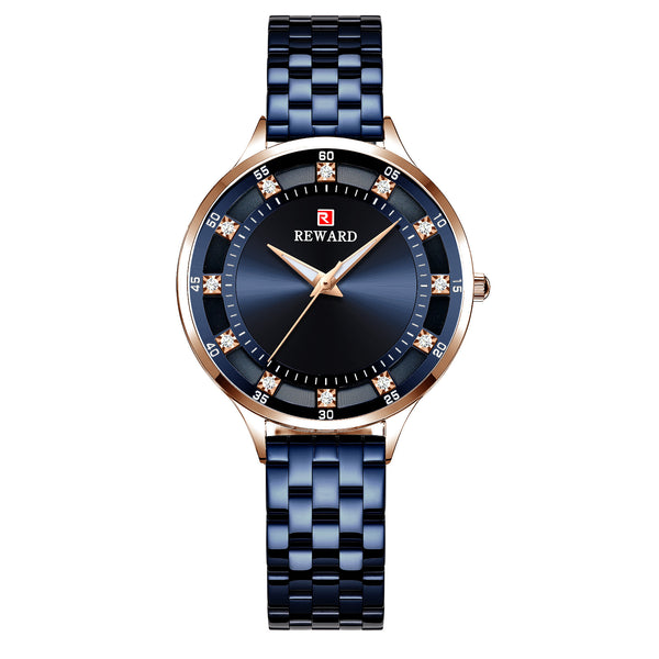 Reloj de Cuarzo para Mujer con Pulsera de Diamantes