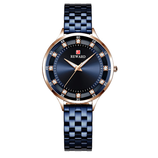 Reloj de Cuarzo para Mujer con Pulsera de Diamantes