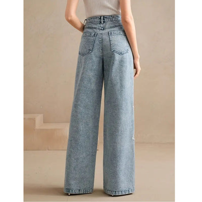 Pantalones Vaqueros Stretch Bordados para Talla Grande - Image 3