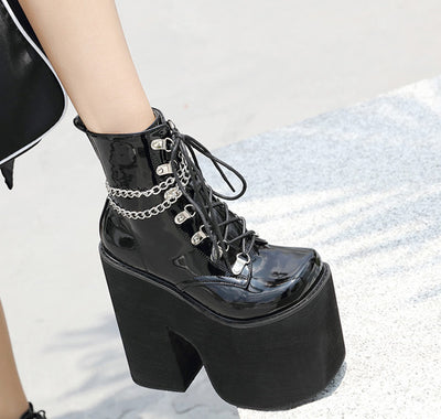 Zapato de Plataforma para Escenario Nocturno de 17cm