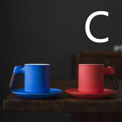 Juego de Tazas de Cerámica Artesanal con Platillo - Image 6