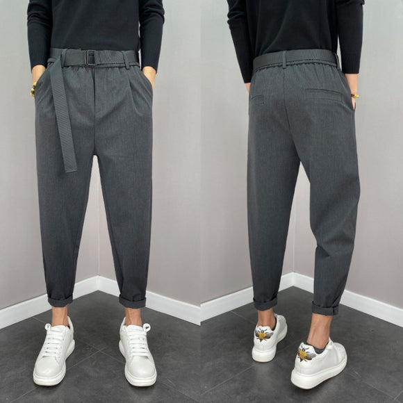 Pantalones Harem Coreanos Trendy de Nueve Puntos