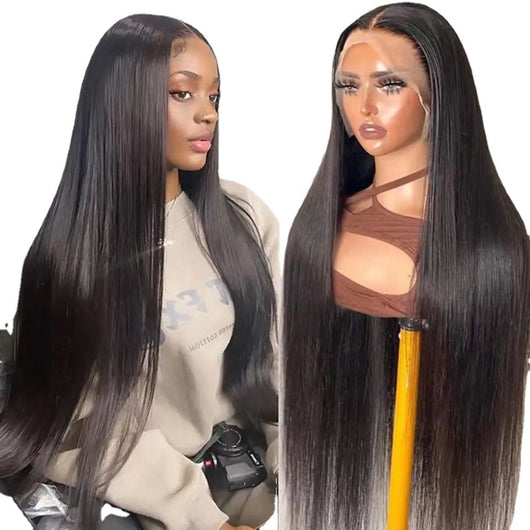 Peluca Larga Lisa de Fibra Térmica - Cabello Sintético de Alta Calidad - Image 5