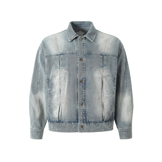 Chaqueta Denim Punk Heavy Industry Lavado Vintage para Hombre