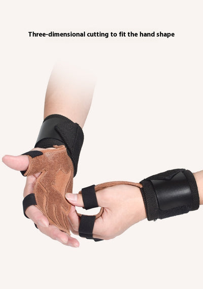 Guantes de Fitness de Cuero Genuino con Agarre Antideslizante - Image 12
