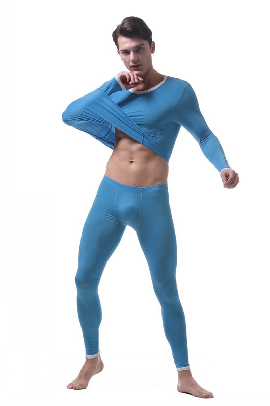 Conjunto de Ropa Térmica de Seda Helada para Hombre - Image 24