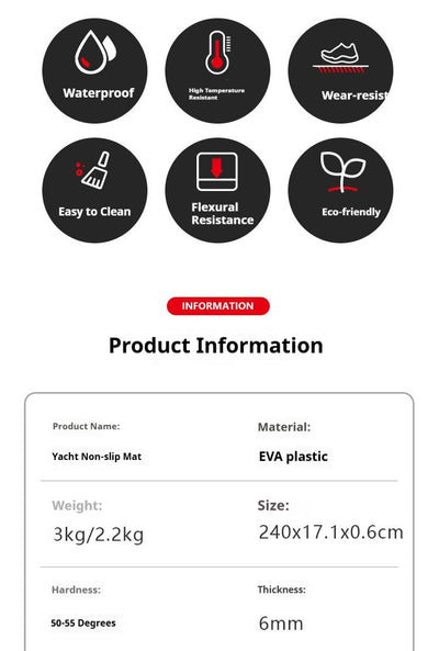 Protector de Cubierta de Teca para Yates - Tira Antideslizante Premium - Image 15
