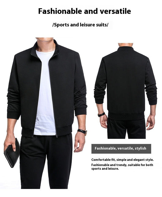 Conjunto Deportivo de 2 Piezas Talla Grande - Cardigan Casual Primavera Otoño - Image 23