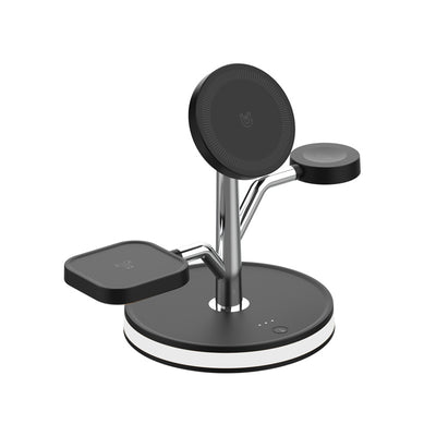 Cargador Inalámbrico Vertical 3 en 1 para Teléfono y Reloj - Image 4