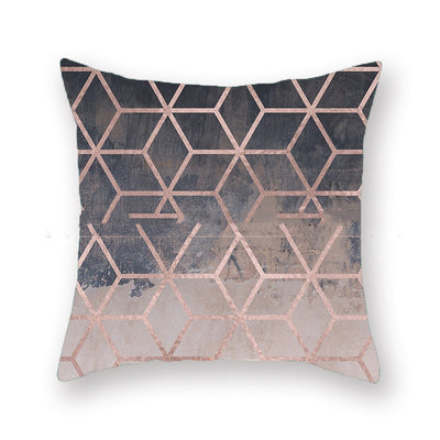 Funda de Almohada Geométrica de Felpa para Sofá Sala de Estar - Image 4